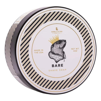 Noble Otter Bare Unscented Shaving Soap 113g