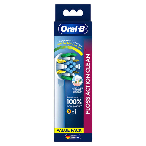 Oral-B FlossAction Electric Toothbrush Heads Refill 5 Pack