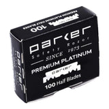 Parker Premium Platinum Shavette Blades (100)
