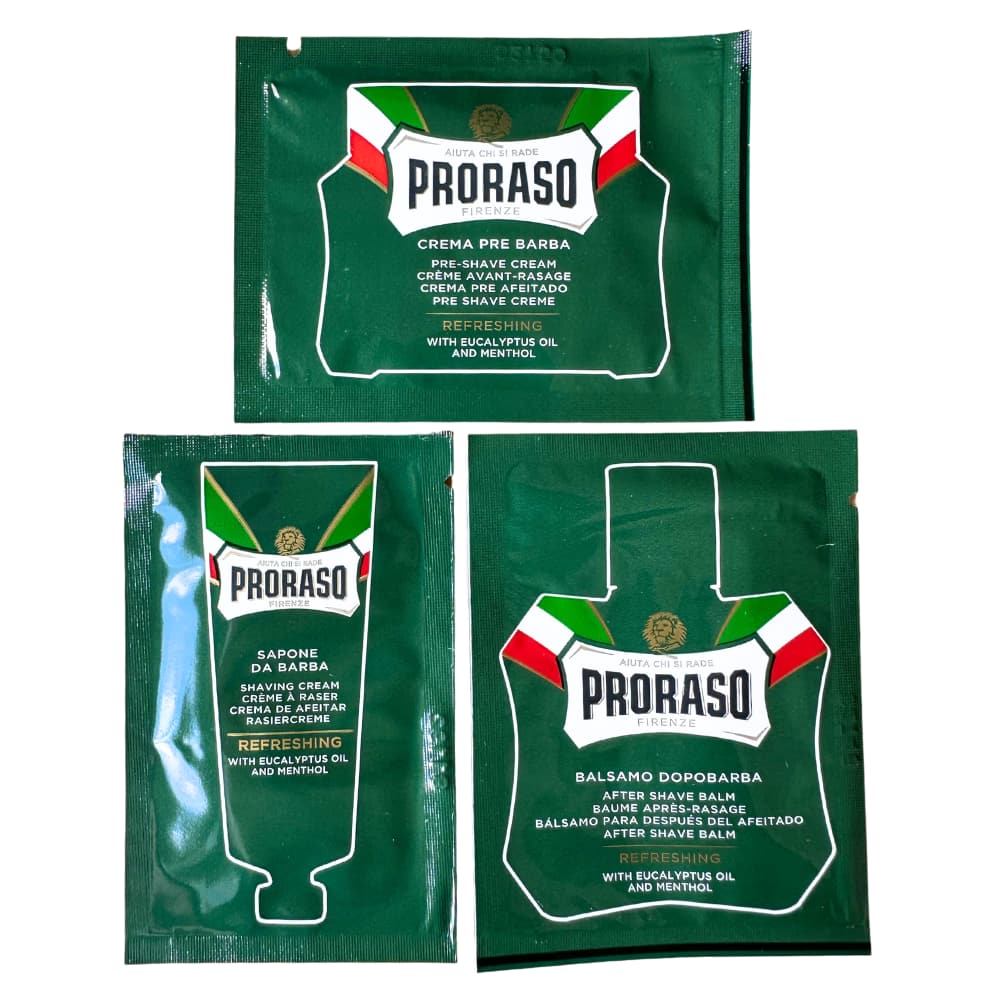 Proraso Shaving Sample Sachet Trio Refresh – Beard Blade