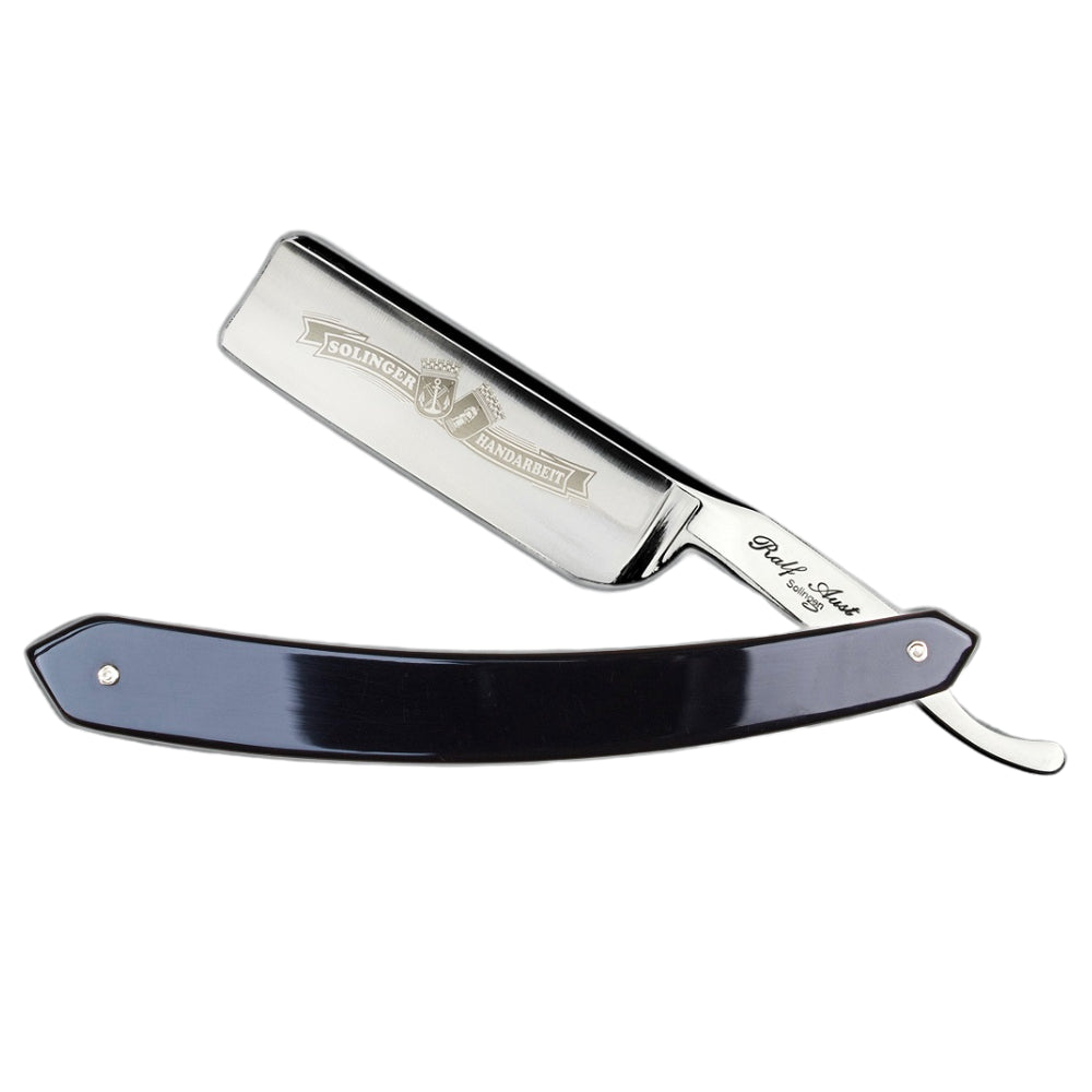 Ralf Aust Straight Razor 5/8" FH Black 102NPAC-FR-1