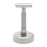 Rex Razor Stand Knurled Stainless Steel