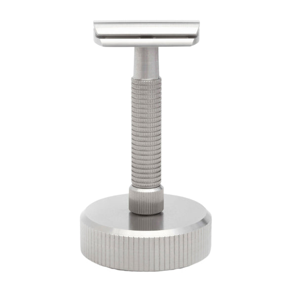 Rex Razor Stand Knurled Stainless Steel