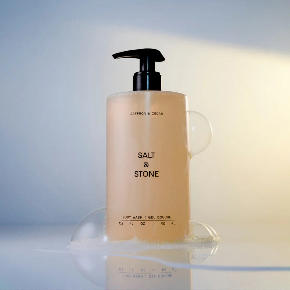 Salt & Stone Antioxidant Body Wash Saffron & Cedar 450ml
