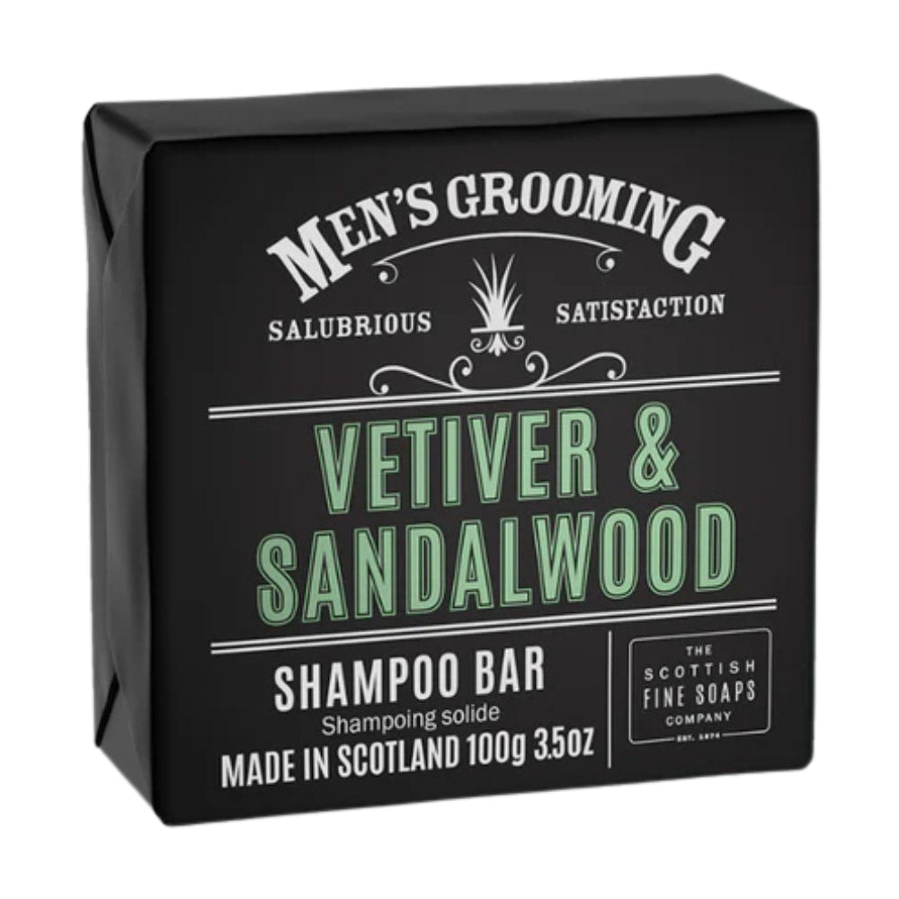 The Scottish Fine Soaps Company Vetiver & Sandalwood Shampoo Bar 100g
