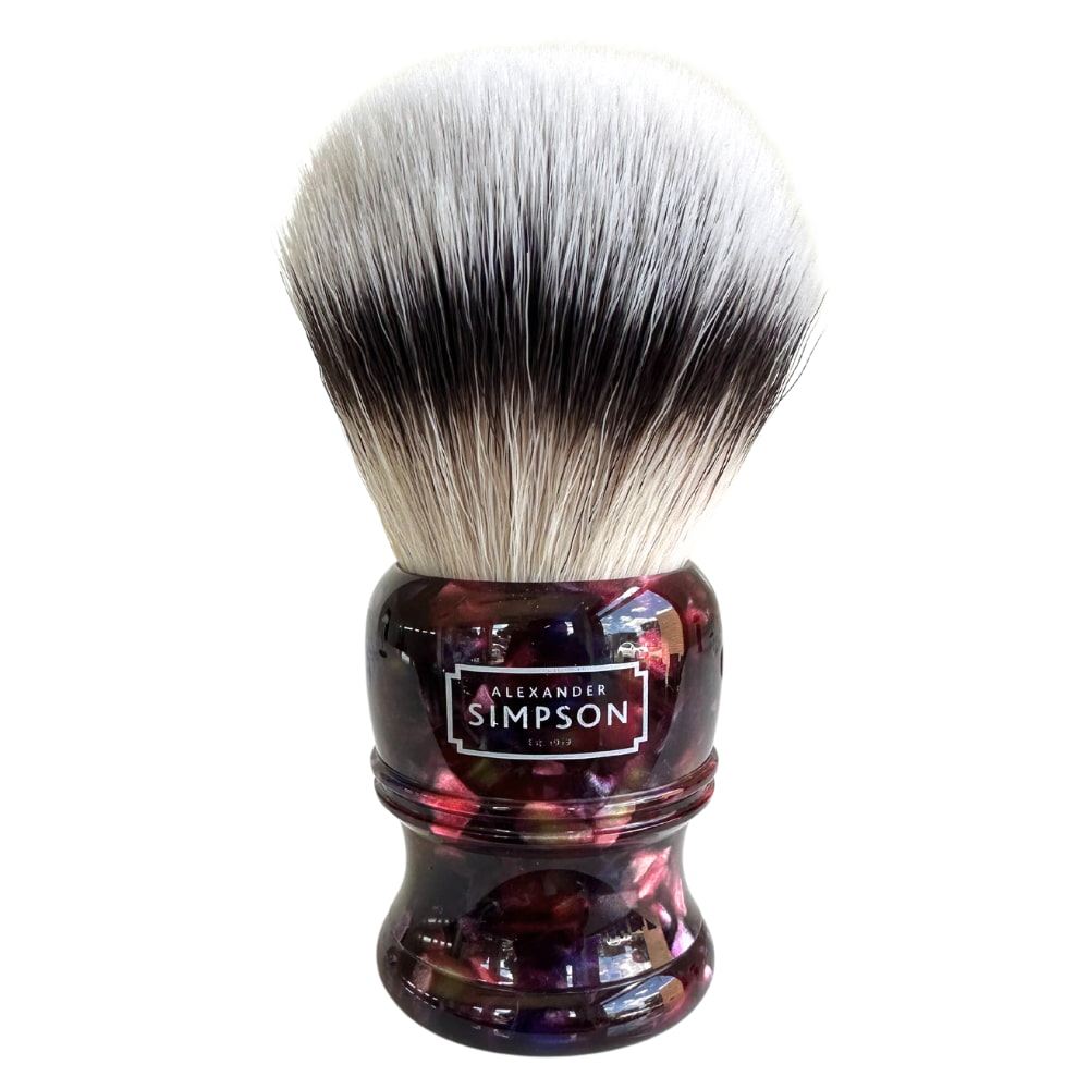 Simpsons Sovereign Fibre Shaving Brush Trafalgar T3 Nebular Beard & Blade