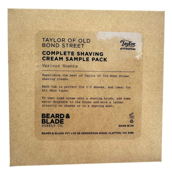 Taylor of Old Bond Street Complete Shaving Cream Sampler Pack (17)