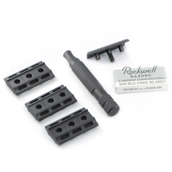 Rockwell 6S Safety Razor Stainless Steel Matte Black