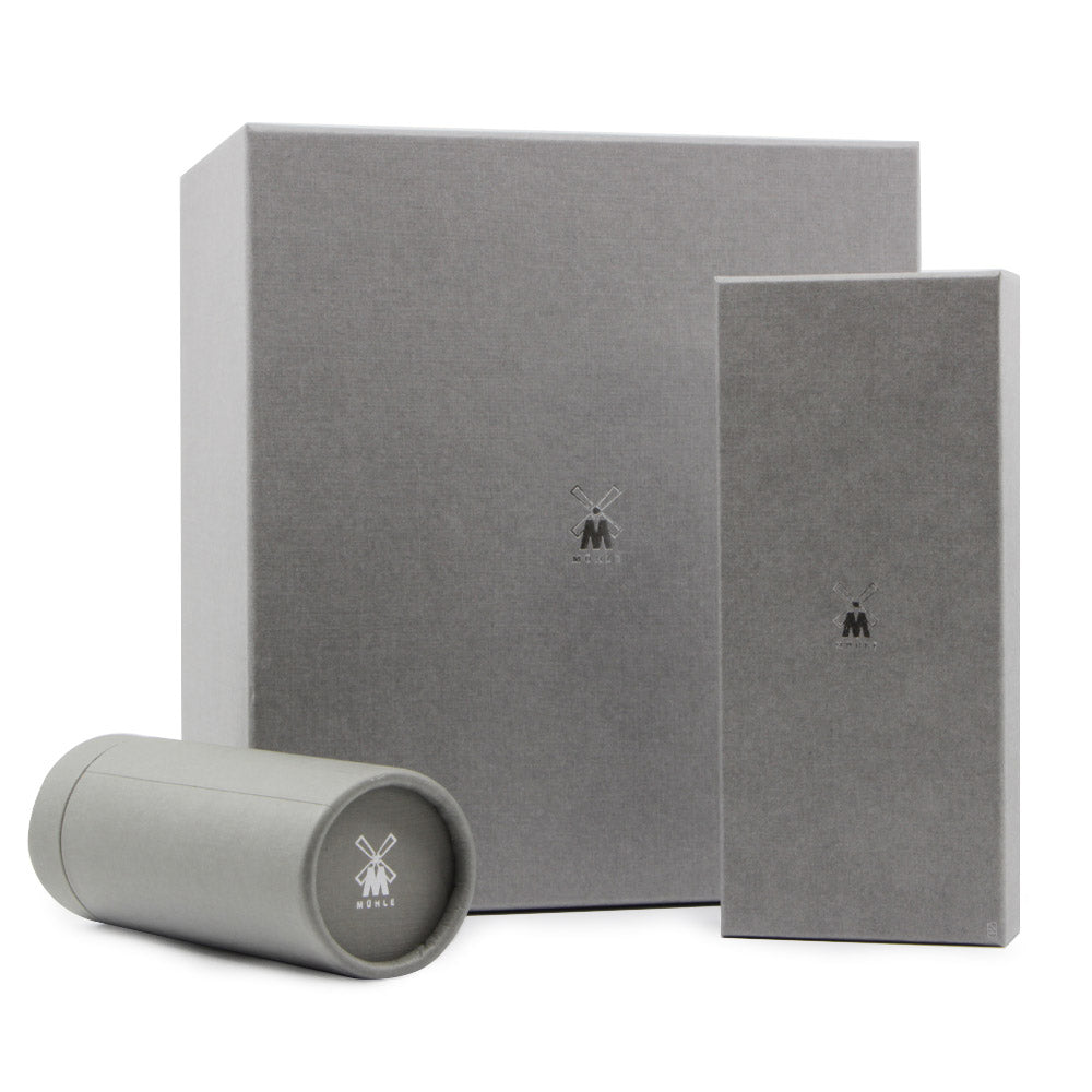 Muhle ROCCA R94 Safety Razor & Synthetic Silvertip Shaving Set Steel ...