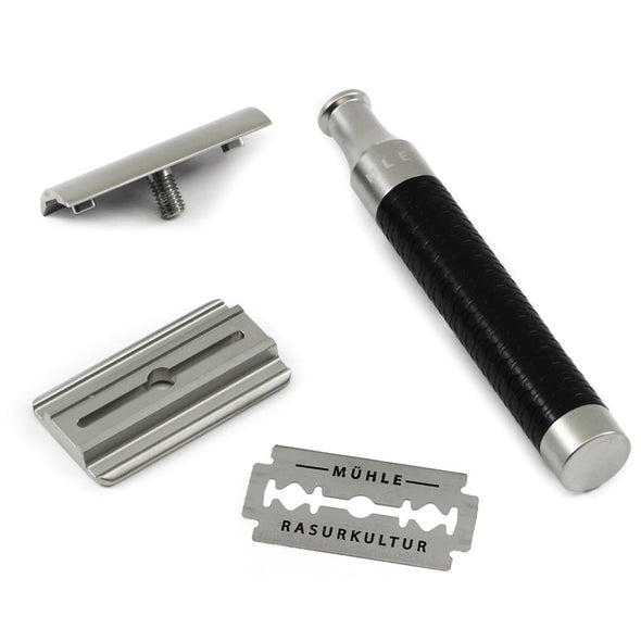 Muhle ROCCA R96 Safety Razor Stainless Steel Black