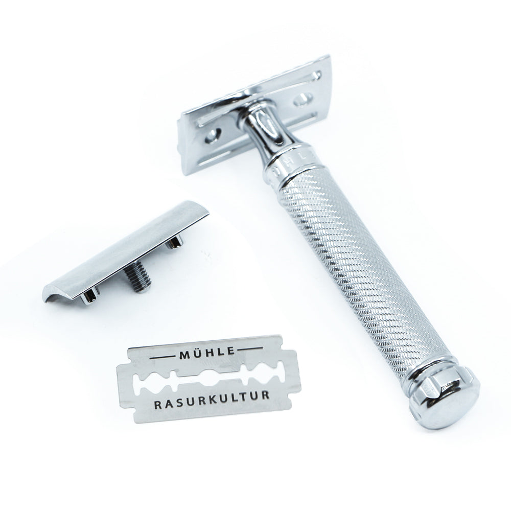 Safety Razor Muhle R89 Muhle R89 Twist Safety Razor Chrome – Beard & Blade