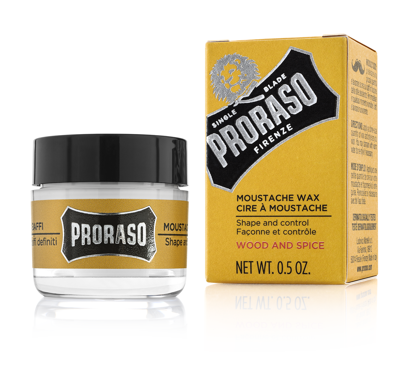 Proraso Moustache Wax Wood & Spice 15ml