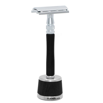 Feather WS-D2S Safety Razor Wood Handle & Stand