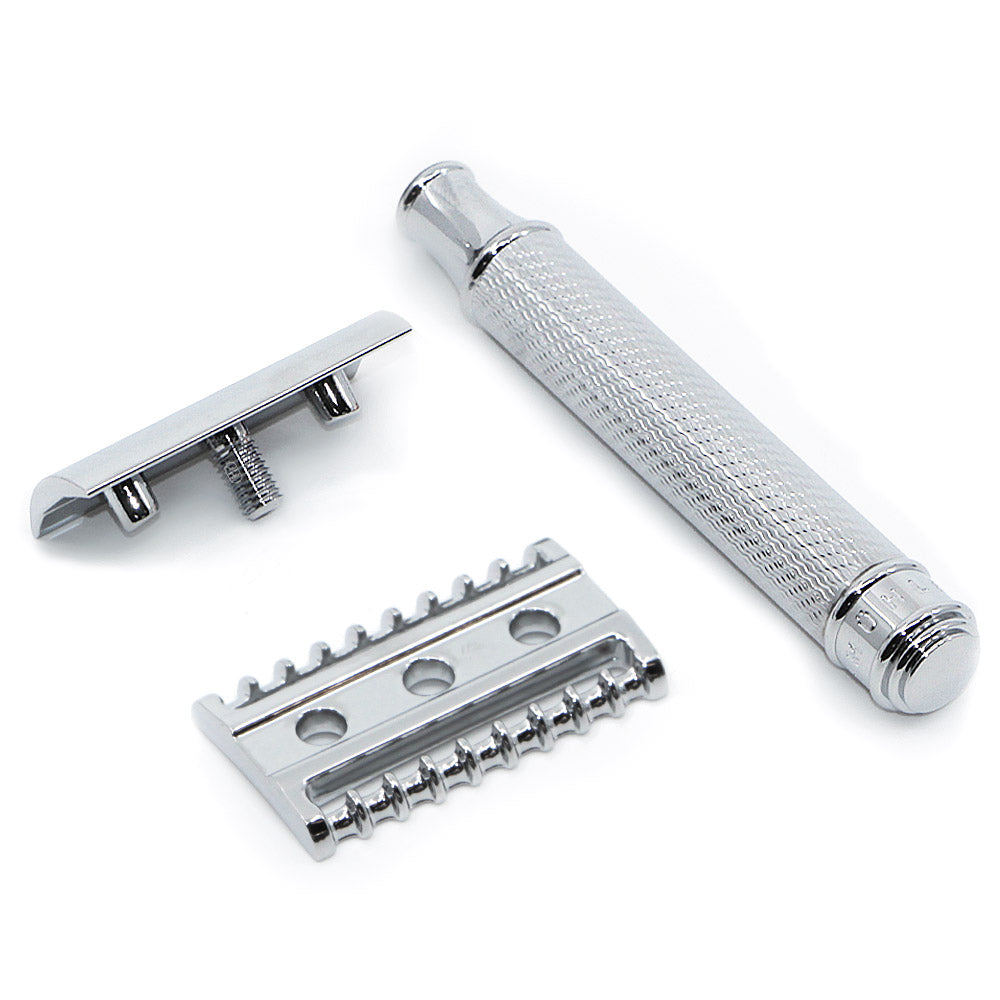 R49 Razor Muhle R41 Safety Razor Open Comb Chrome – Beard & Blade