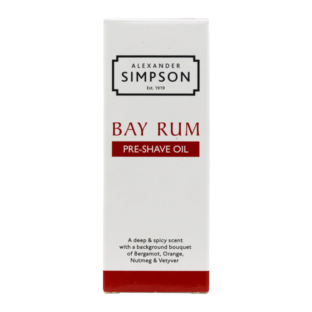 Alexander Simpson Bay Rum Pre-Shave Oil 50ml