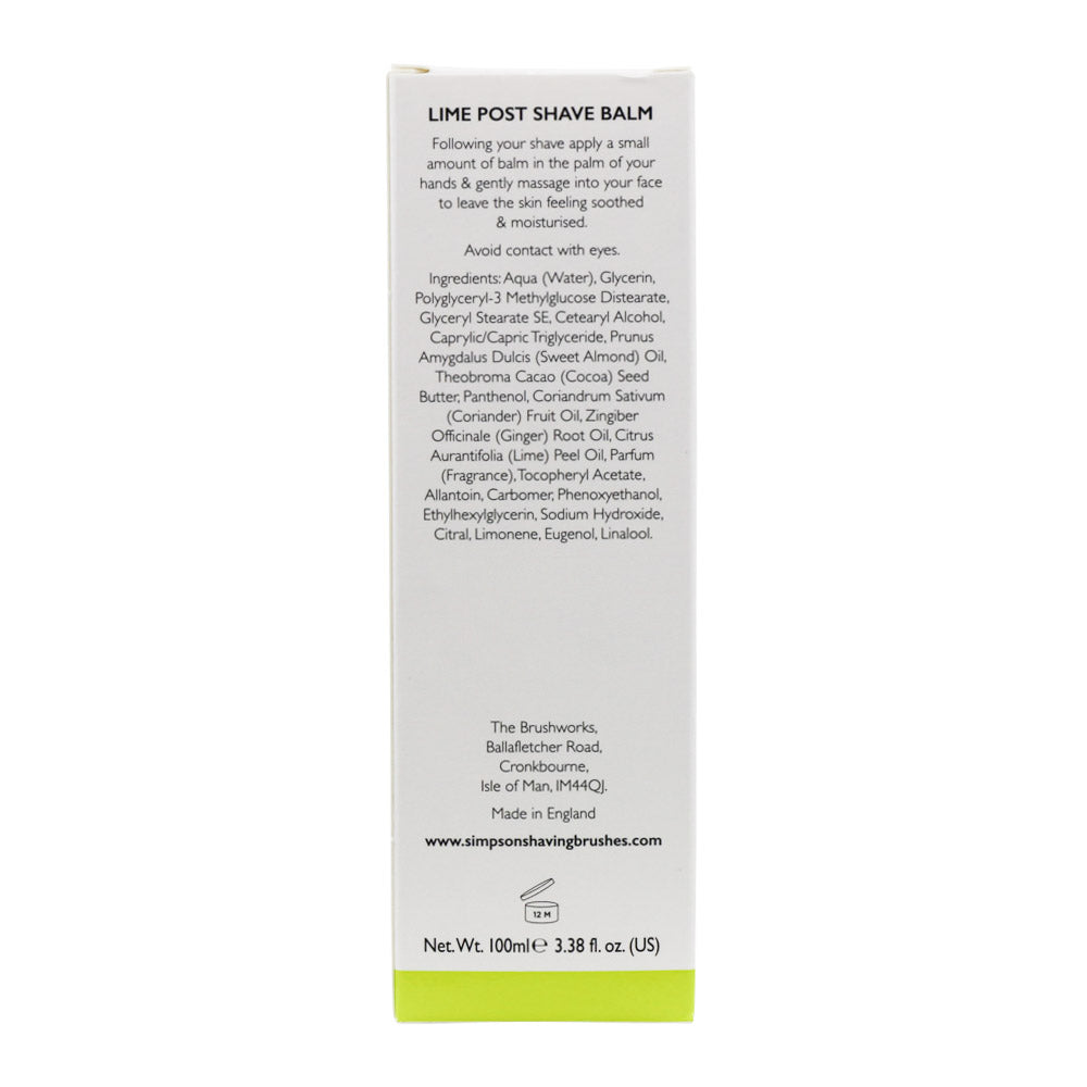 Alexander Simpson Lime Post Shave Balm 100ml