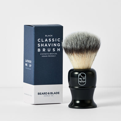 Beard & Blade Classic Synthetic Shaving Brush Black