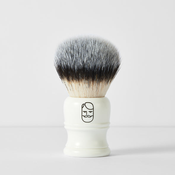Beard & Blade Chubby Silvertip Synthetic Shaving Brush White