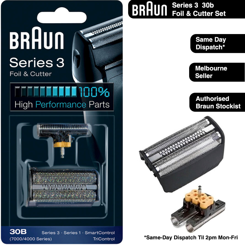  30B 310 330 Shaver foil &Cutter Head Shearing Blade w/Plastic  Sealed Packaging Replacement for Braun 30B 310 330 Series 7000-Black :  Beauty & Personal Care