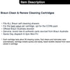 Braun Clean and Renew 2x Cartridges Cleaning Replacements CCR2 CCR4 CCR6