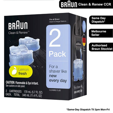 Braun Clean and Renew 2x Cartridges Cleaning Replacements CCR2 CCR4 CCR6