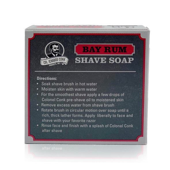 Colonel Conk Super Bar Bay Rum Shave Soap 89.3g