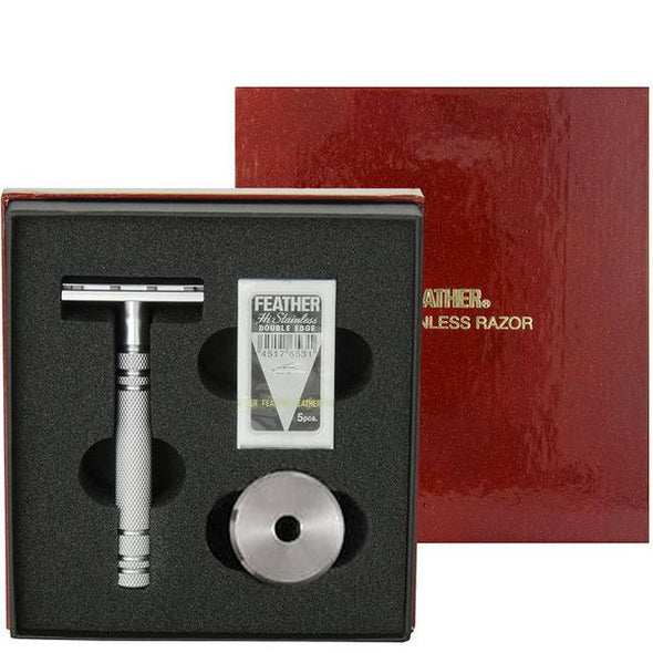 Feather AS-D2S Safety Razor Stainless Steel & Stand