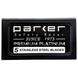 Parker Premium Platinum Double Edge Razor Blades (5)