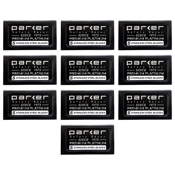 Parker Premium Platinum Double Edge Razor Blades (50)