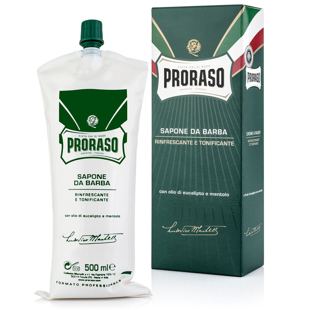 Proraso Eucalyptus & Menthol Shaving Cream Tube 500ml