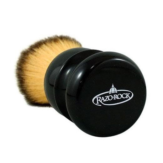 RazoRock Plissoft Synthetic Badger Shaving Brush Black