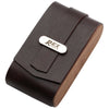 Rex Ambassador Razor Case Leather & Walnut