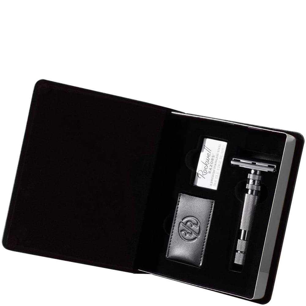 Rockwell Model T Safety Razor White Chrome