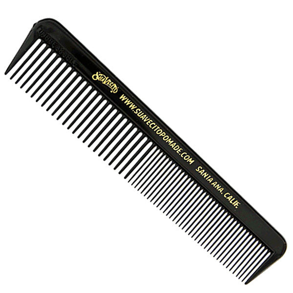 Suavecito Pocket Hair Comb Black 127mm