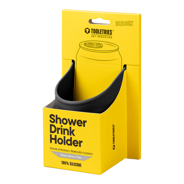 Tooletries Silicone Shower Beer Holder Charcoal