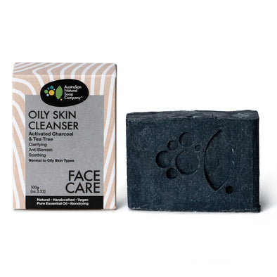 The Australian Natural Soap Company Activated Charcoal Oily Skin Cleanser 100g