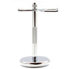 Frank Shaving Razor & Brush Stand Chrome