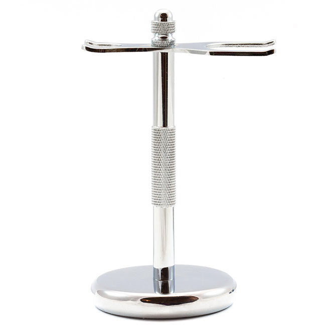 Frank Shaving Razor & Brush Stand Chrome